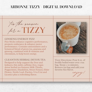 Arbonne Tizzy | Voorbeeldkaart | Digitaal bestand van 4 x 6 inch | ALLEEN digitale download