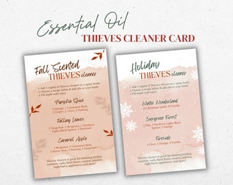 Thieves Cleaner Card | Essential Oils | Digital Download Only