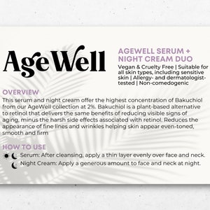 Arbonne AgeWell Skincare-voorbeeldkaart | Digitaal bestand van 4 x 6 inch | ALLEEN digitale download | Downloaden en afdrukken 