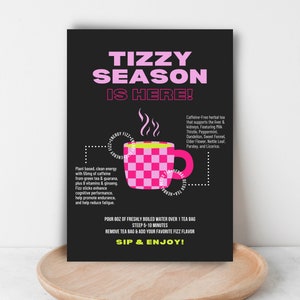 Arbonne Tizzy | Fizz Stick & Detox Thee | Voorbeeldkaart | Digitaal bestand van 5 x 7 inch | ALLEEN digitale download