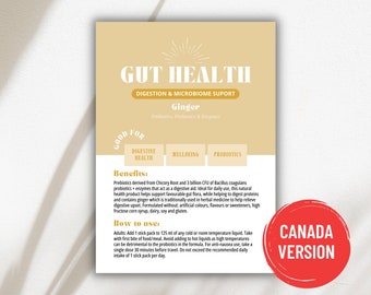 Arbonne GutGesundheit Musterkarte - KANADA Version | 5 x 7 Zoll Digitale Datei | NUR Digitaler Download | Herunterladen + Drucken 