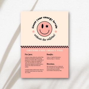 Proefkaart cafeïnevrije bruisstick Arbonne | Digitaal bestand van 5 x 7 inch | ALLEEN digitale download