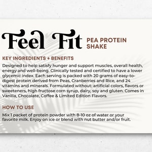 Arbonne FeelFit-eiwitmonsterkaart | Digitaal bestand van 4 x 6 inch | ALLEEN digitale download | Downloaden en afdrukken 