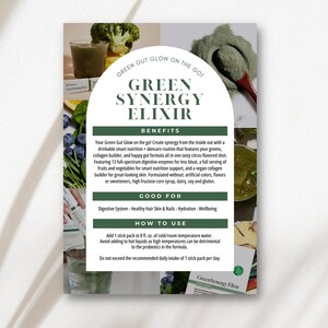 Proefkaart Arbonne GreenSynergy Elixir | Digitaal bestand van 5 x 7 inch | ALLEEN digitale download | Downloaden en afdrukken 