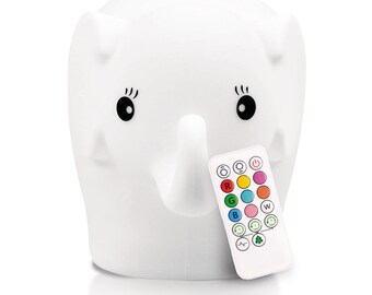 elephant night light with music