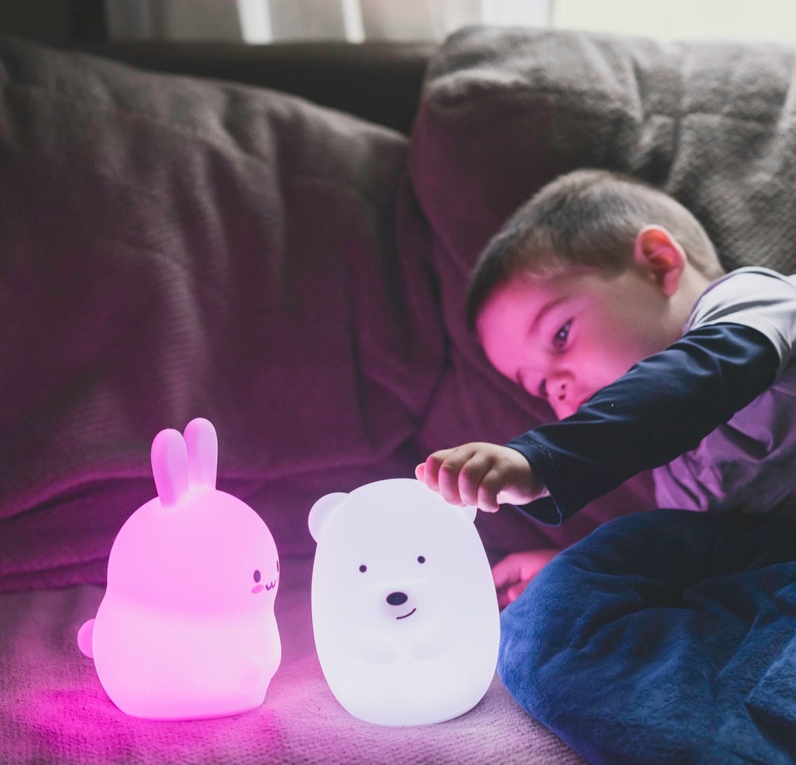 Lumipets LED Nursery Night Light Bear for Kids with Color Etsy