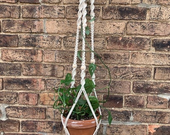 Beaded Macrame Plant Hanger