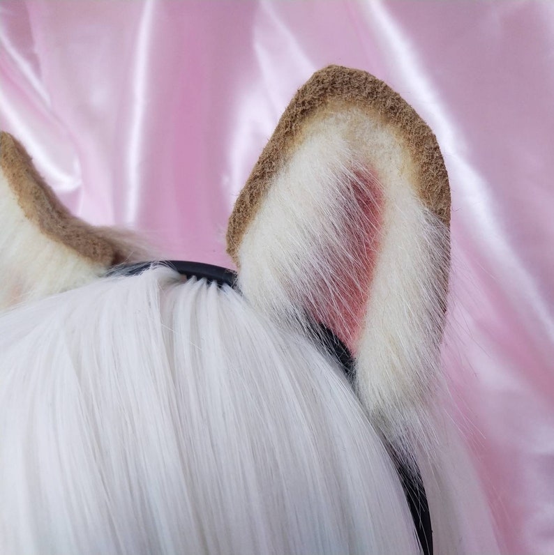 Beige regular lion ears kawaii fashion cosplay costume alternative grunge harajuku Neko kitten fairy kei cute pastel