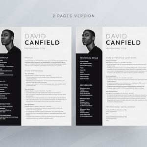 Professional Resume Template for Microsoft Word with Cover Letter | Resume Template with Photo | Executive Resume Template | CV Template image 3