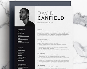 Plantilla de CV para Microsoft Word y Mac (con carta de presentación, foto, ejecutivo)