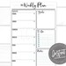 EDITABLE Weekly Plan Printable Week by Week Planner | Etsy