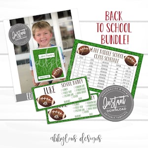 Paquete de escuela de fútbol EDITABLE, Cubierta de carpeta de fútbol, Horario de clases de fútbol, Sobres escolares, CUALQUIER NOMBRE, Archivo editable, Plantilla digital,