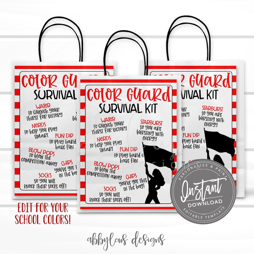 editable-color-guard-survival-kit-printable-gift-bag-idea-printable