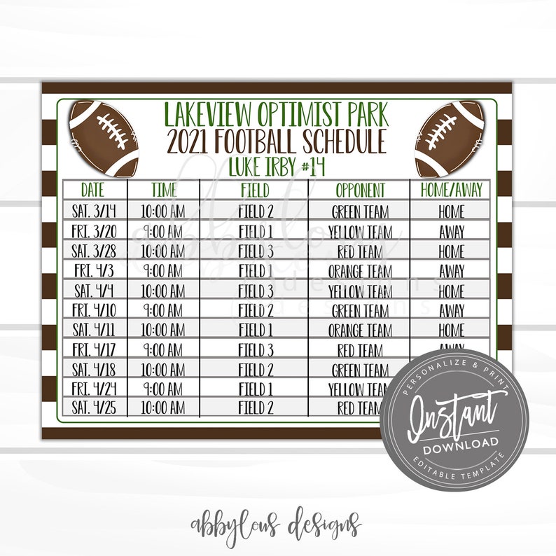 football-schedule-template-free