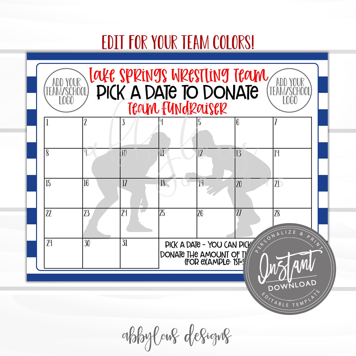 Printable Wwe Calendar