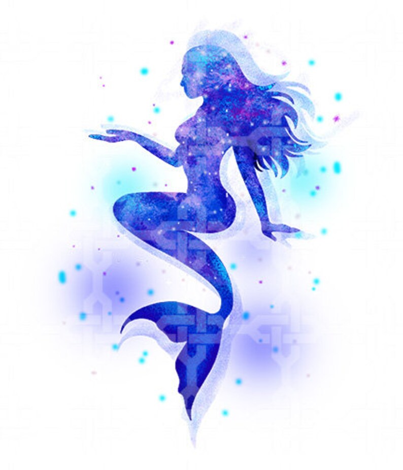 Download Mermaid Watercolor Sublimation SVG Stainless Steel Tumbler ...