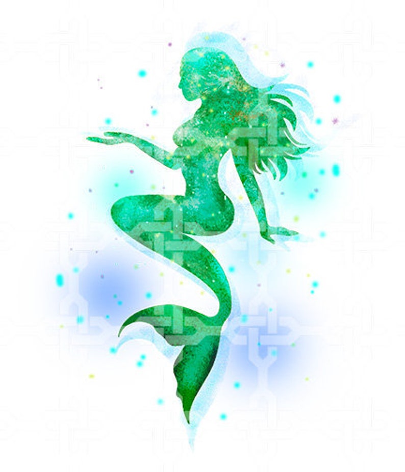 Download Mermaid Watercolor Sublimation SVG Stainless Steel Tumbler ...