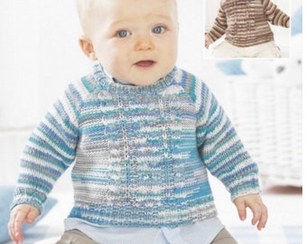 Knitting pattern, Sirdar DK 1444, sweater, hoodie, baby, knitting