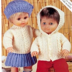 Knitting Doll clothes, knitting pattern, Teddy DK 7207, preemie, Christmas, gift, toys