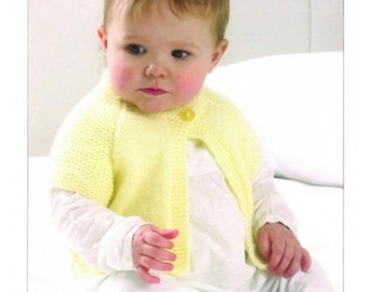 Knitting pattern, UKHKA DK 120, cardigan, hat, baby, toddler, knitting