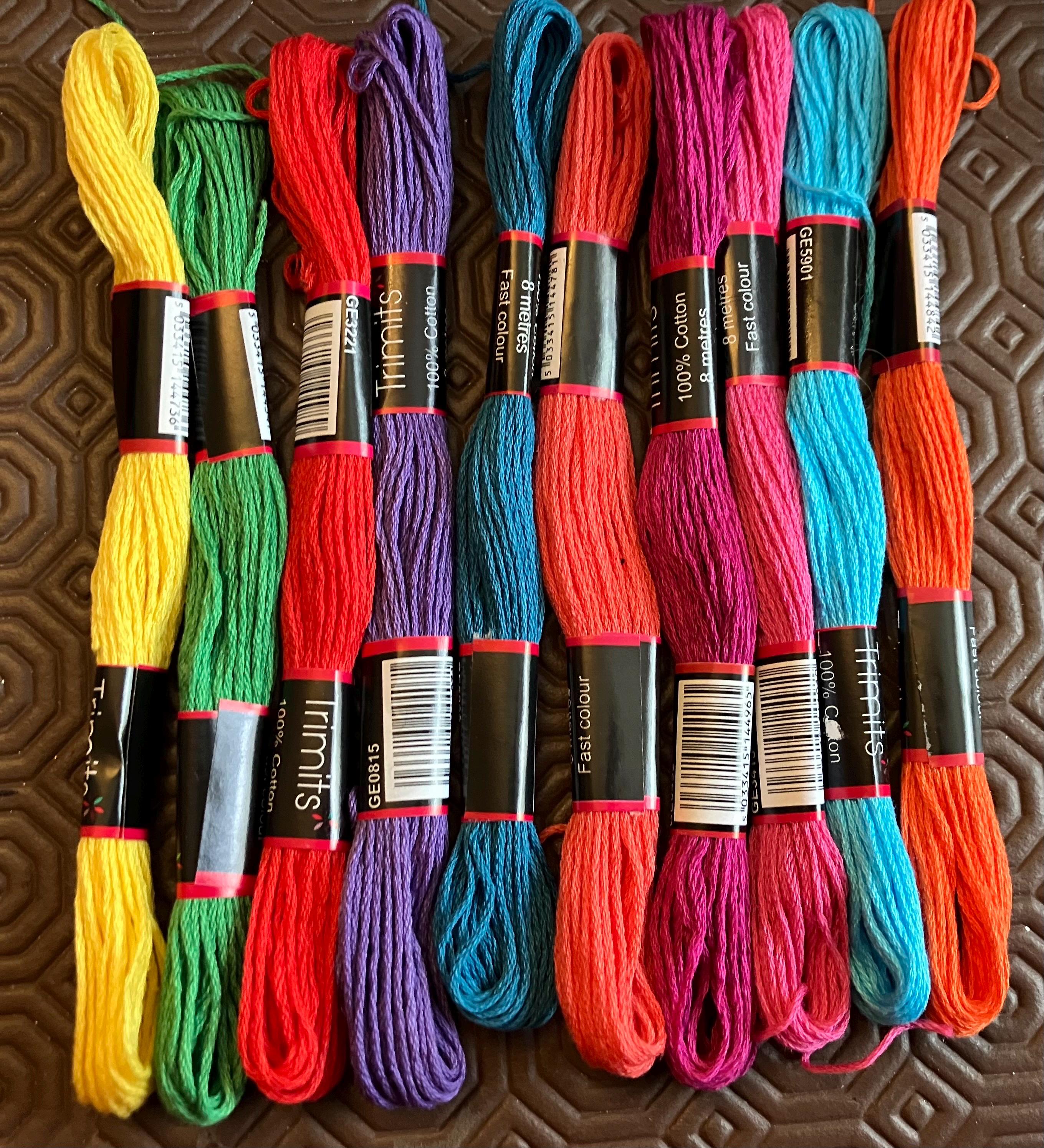 Trimits 100% Cotton Embroidery Floss - 123 Trimits 100% Cotton Embroidery Floss - 123