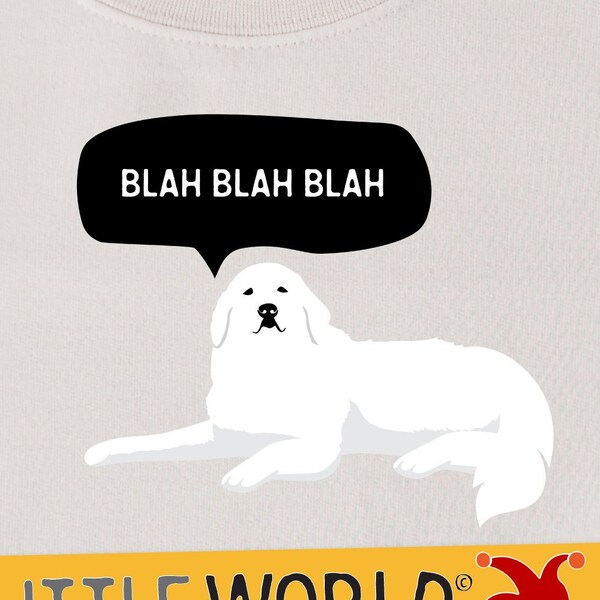 blah blah blah Great Pyrenees cozy sweatshirt, not listening sarcastic dog sweater for dog mom, funny dog shirt for men, dog gifts from dog