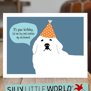 Great Pyrenees Greeting Card With Envelope, Dog Greeting Card, Dog BirthdayCard, For Dog Lover, for dog people, dog gifts for men, for women