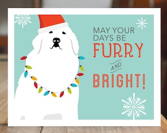 Great Pyrenees Greeting Card, blank notecard, With Envelope, Greeting Card Dog, Funny Dog Card, Gift For Dog Lover, for dog people