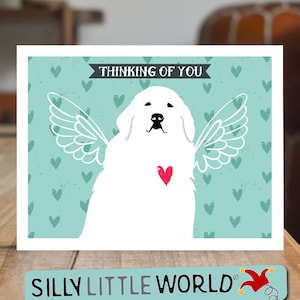 Great Pyrenees Greeting Card, blank notecard, With Envelope, Greeting Card Dog, Funny Dog Card, Gift For Dog Lover, for dog people