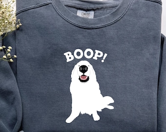 Great Pyrenees Sweatshirt - Funny Boop Nose Gift for Dog Lovers, Cozy Apparel for Mom, Dad & Pet Owners