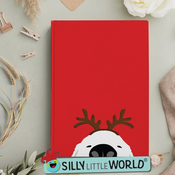 funny Great Pyrenees notebook, dog lover gift for owner, stocking stuffer for her, holiday gift for dog mom, gratitude journal for writer