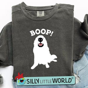 Great Pyrenees Boop Nose Long Sleeve Shirt - Funny Dog Lover Gift for Moms & Dads