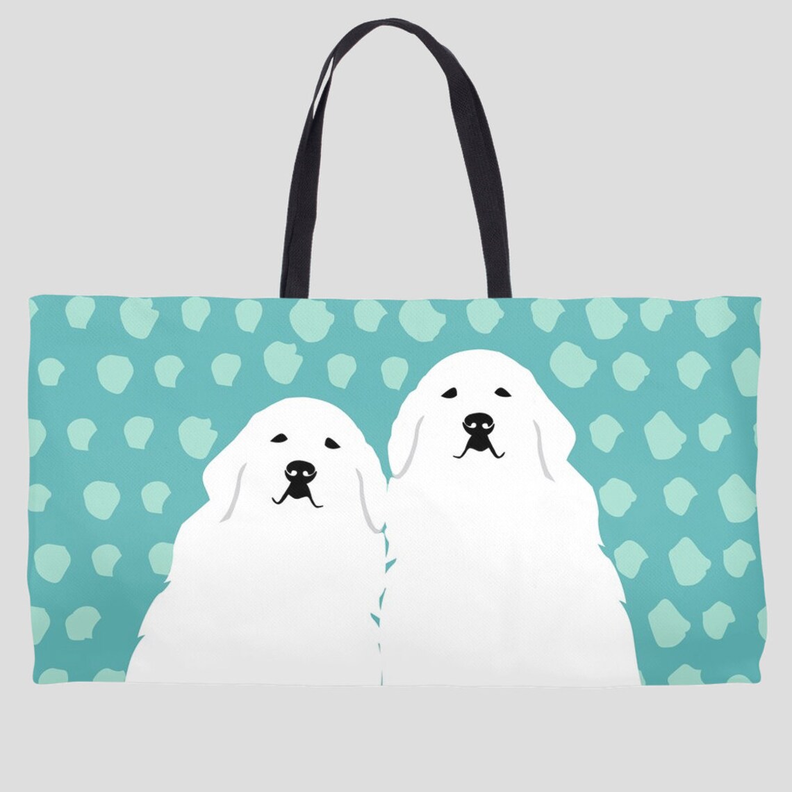 Große Pyrenäen Einkaufstasche Hund Weekender Pyrenäen Etsy