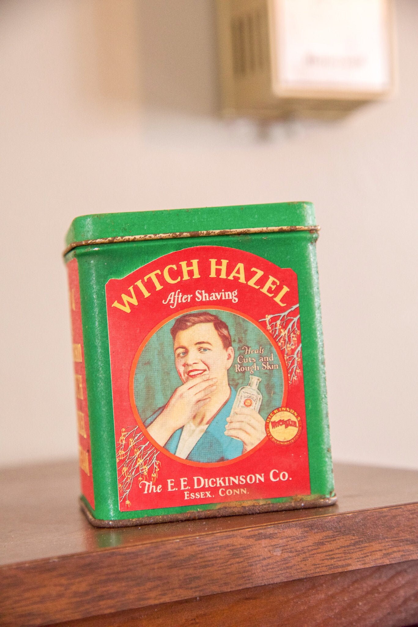 Vintage Dickinson's Witch Hazel After Shave Tin Etsy Canada