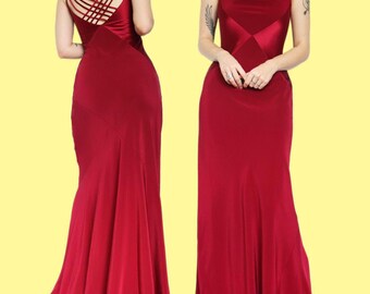 red evening dresses uk
