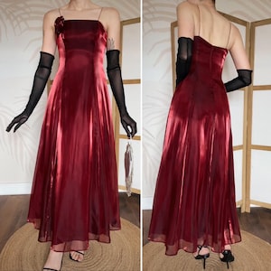 Shimmery Debut red a-line evening gown prom dress multiple sizes available