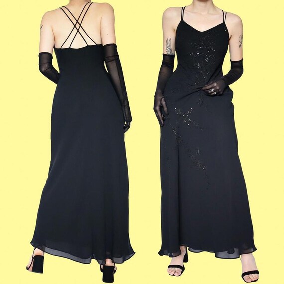 Aftershock London Blue Maxi Evening Dress Zip Up Back Textured Size Large |  eBay