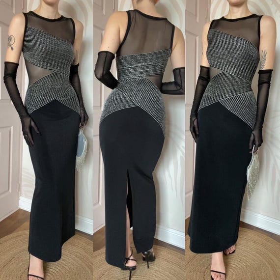 bodycon evening dresses uk ever SLOANE|Sexy V Neck Maxi Bodycon Evening Dress with Flare Sleeves main image 1