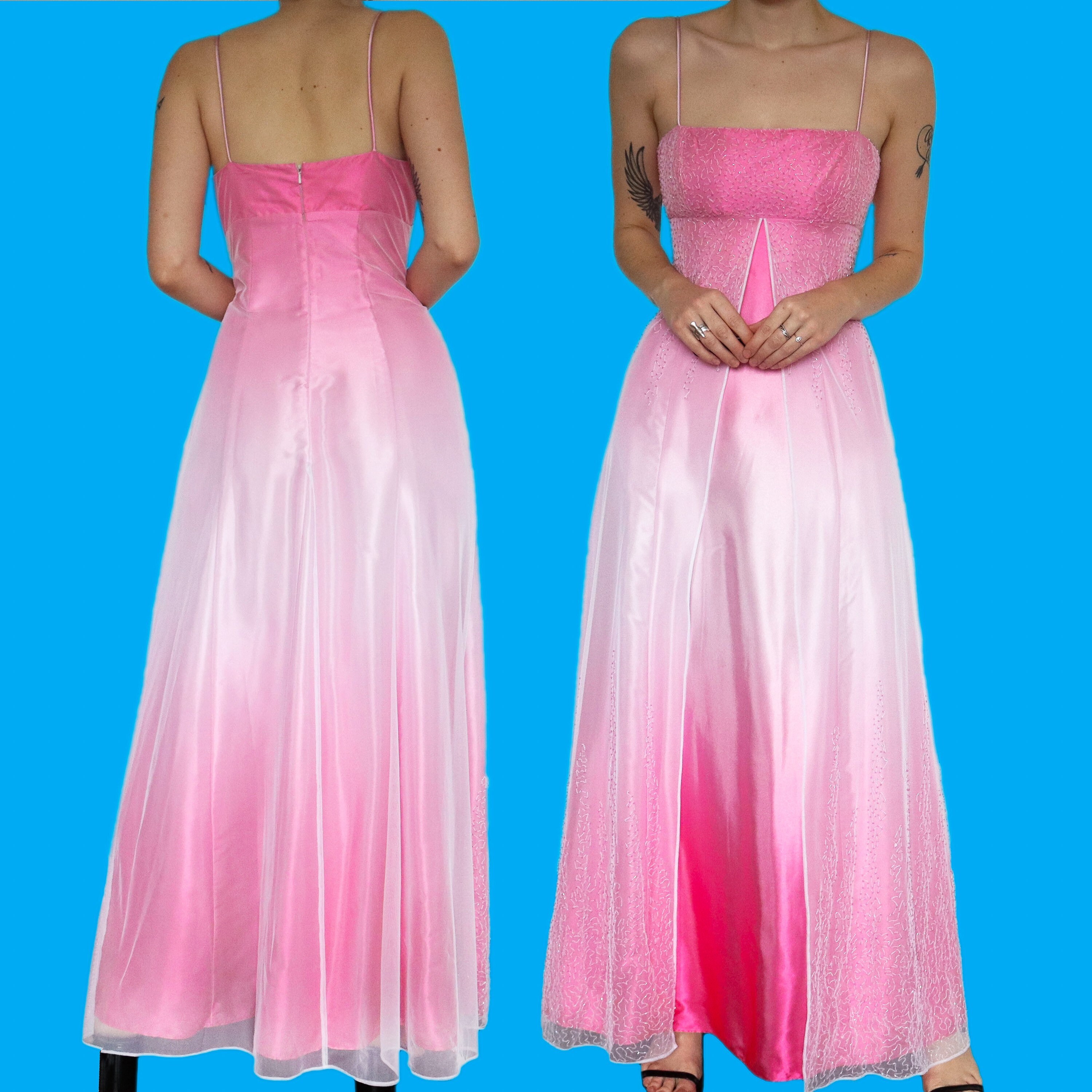 Stunning Morgan & Co Beaded Pink Ombr Satin Evening Prom Dress UK 10 - Etsy UK Stunning Morgan & Co Beaded Pink Ombr Satin Evening Prom Dress UK 10 - Etsy UK