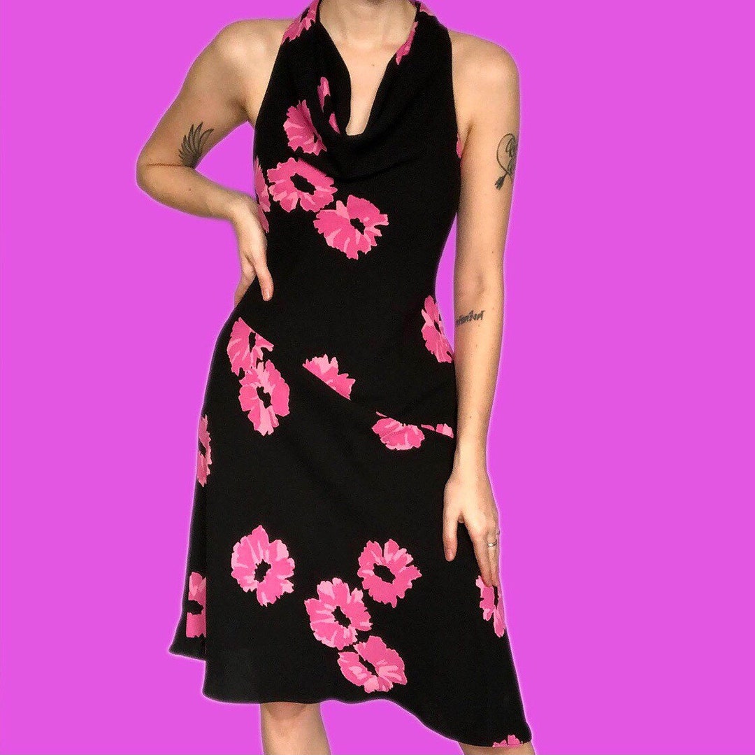 Pink And Black Floral Dress Black And Pink Floral Dress Floral Print Jersey Ankle Length Dress Pink And Black Floral Dress Black And Pink Floral Dress Floral Print Jersey Ankle Length Dress