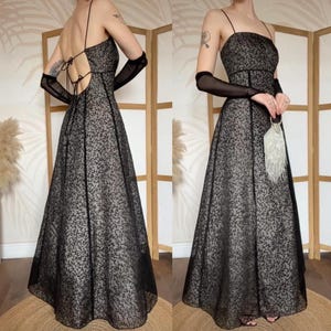 90s formal blondie nites dress by linda bernell Blondie Nites By Linda Bernell Black Halter Prom Dress (US13) – The HOT  Exchange main image 0