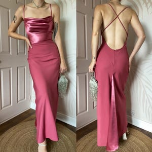 Dawn Stretton Dusky Pink Vintage Evening Dress UK 12/EU 40/US 8 - Etsy