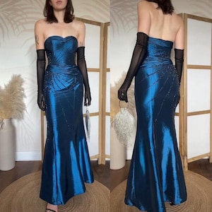 sachin and babi light blue dress Joan Collins main image 1
