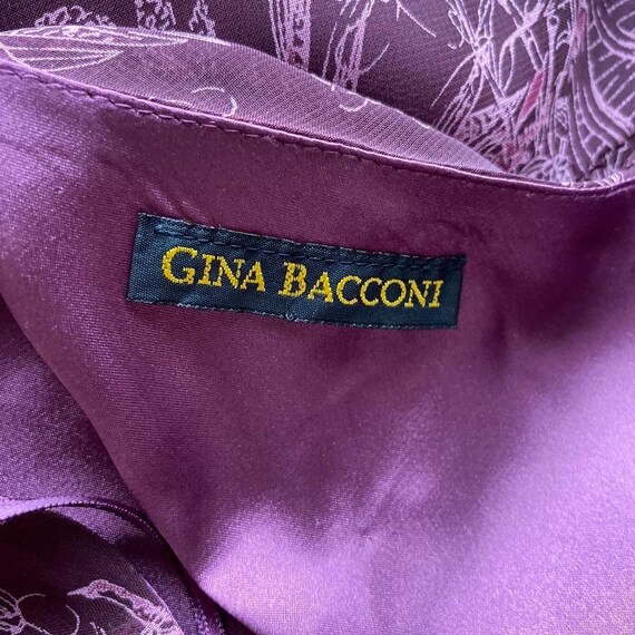 Vintage designer Gina Bacconi purple evening midi… - image 6