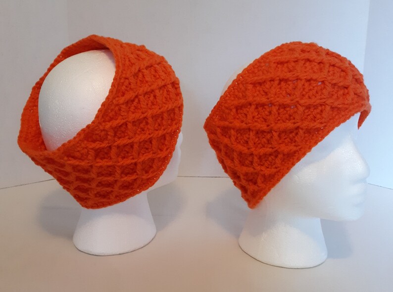 Christmas Gift Idea Handmade Winter Hat Size Medium Crocheted Headband Ear Warmer Stocking Stuffer Keep Ears Warm in Cold Weather