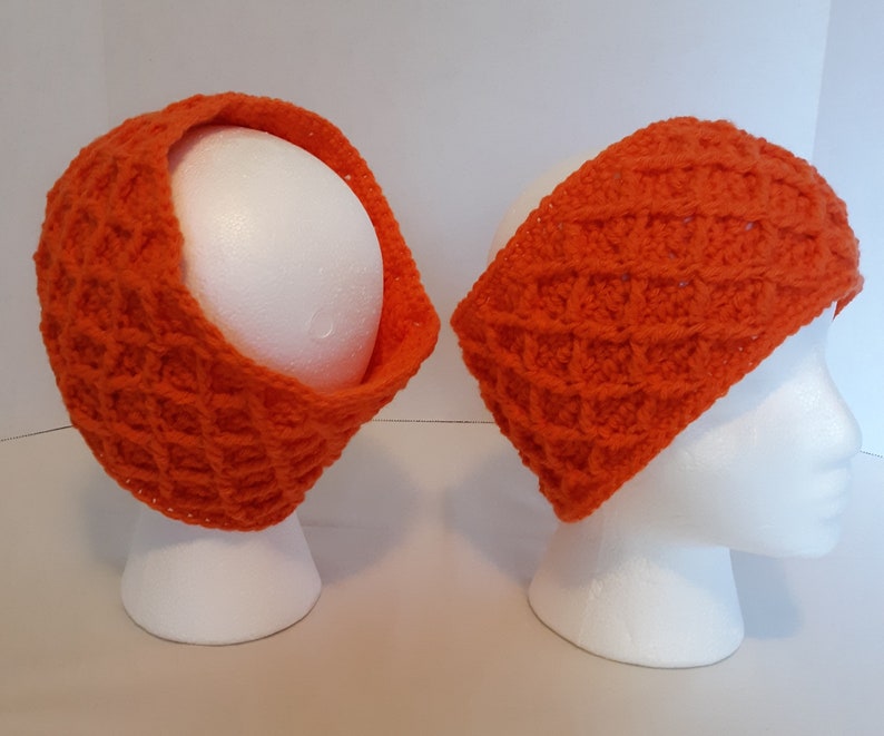Christmas Gift Idea Handmade Winter Hat Size Medium Crocheted Headband Ear Warmer Stocking Stuffer Keep Ears Warm in Cold Weather
