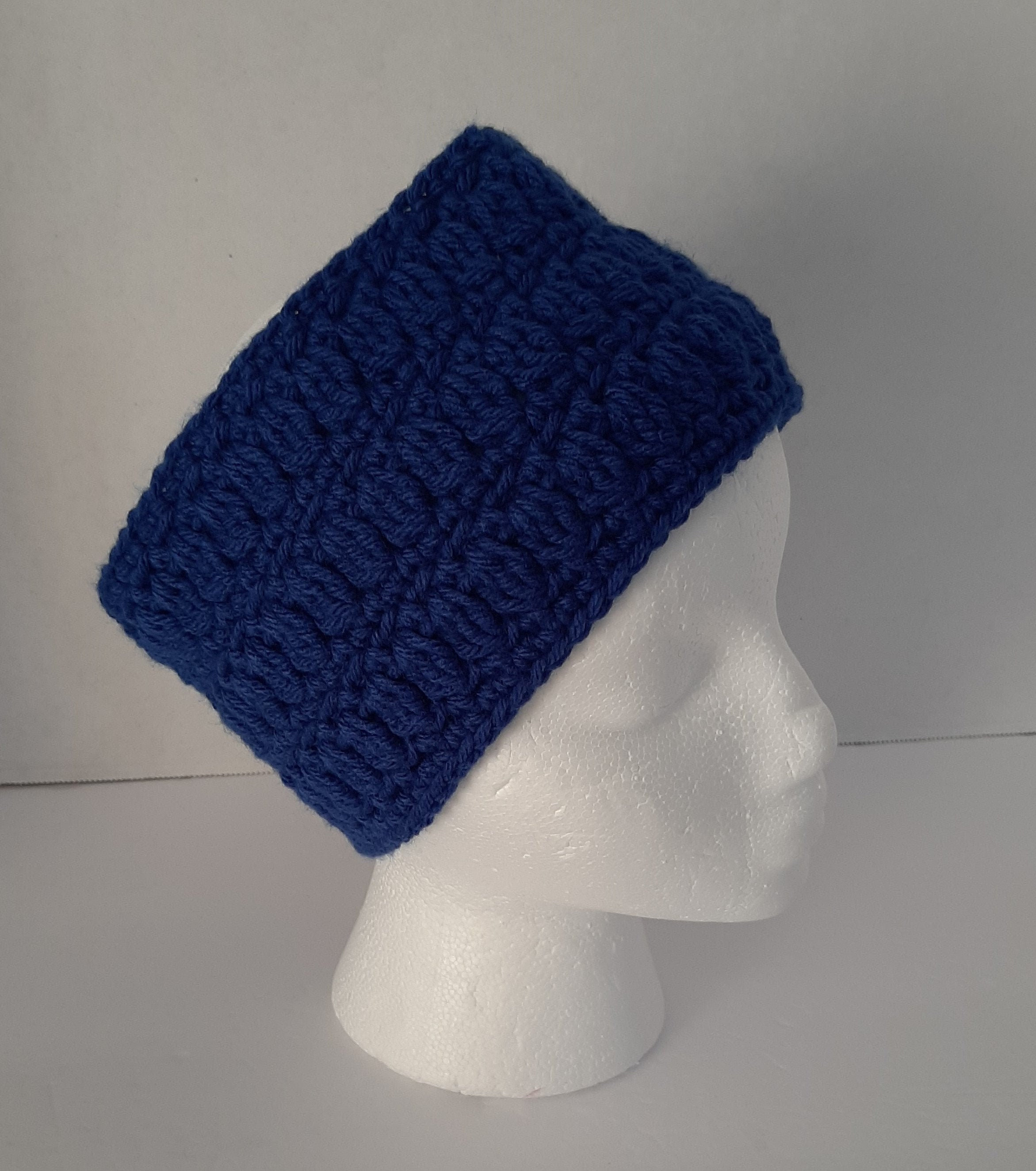 Crocheted Headband Ear Warmer Size Medium Handmade Winter - Etsy