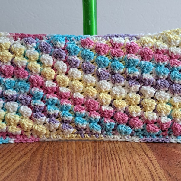 Rainbow Colors Crocheted Reusable Cover for the Swiffer Type Sweeper | Washable Cotton Pad Cover for Standard Swiffer Type Floor Duster