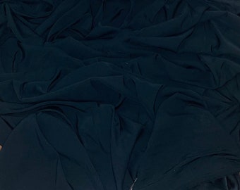 1 meter dark teal silky soft charmeuse satin fabric 58” wide