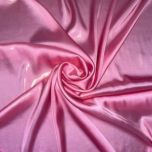 1 Meter Rose Pink/gold Soft Shimmer on Satin Fabric 58 Wide - Etsy